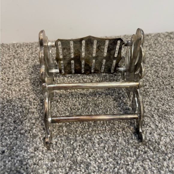 Elegance Ornate Knife Rest Silver Plated Vintage 12 Slots - Picture 11 of 11